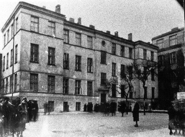 Refugee hostel in the Warsaw Ghetto